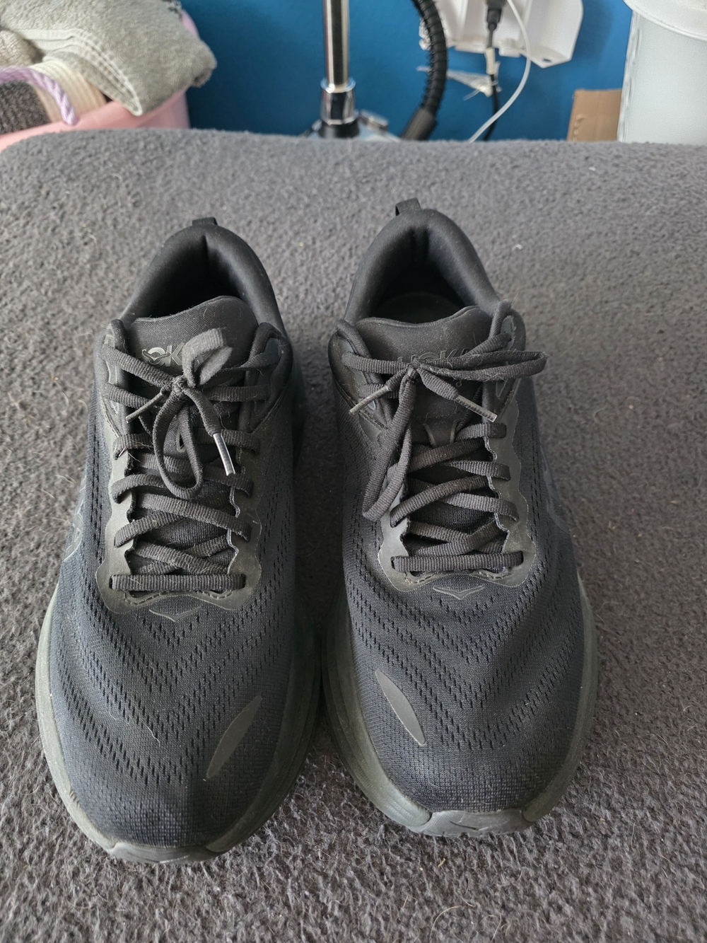 Hoka Men's Athletic Shoes - Black WIDE WIDTH